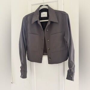 Wilfred Cropped Jacket in Gray